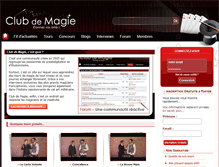 Tablet Screenshot of club-de-magie.com